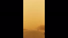 Visibility and air conditions in Baghdad significantly reduced by rain shortage and constant sandstorms amidst global climate crisis
