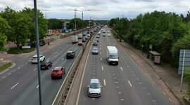 Busy high way A14: Trinity Park, London, UK
