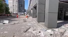 Shopping centre in Zaporizhzhia, Ukraine, hit by Russian missile