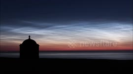 Stunning time-lapse of rare noctilucent clouds crossing UK skies in sign of climate change