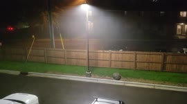 Fog Moving Under Light