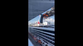Carnival Cruise Ship caught fire