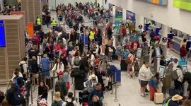 Bristol Airport passengers face long queues as half-term getaway begins