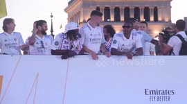 Thousands celebrate Real Madrid Champions League win with bus parade