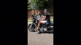 Weekend riding with my dog