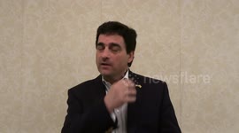 In Fair Lawn, NJ on May 31, 2022: Frank Pallotta, Candidate for U.S. Congress District 5 for New Jersey reacts to Governor Murphy's refusal to say whether his wife's non-profit should disclose donors