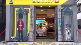 SWATCH celebrates Queens Platinum Jubilee with How Majestic watch line and festive display on Carnaby Street - London