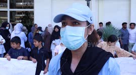 Afghan refugees in Albania protest over US 'forgetting them for Ukrainians'