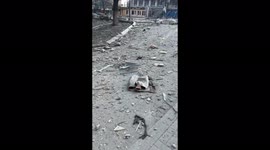 Consequences of shelling in the city of Mariupol, Ukraine
