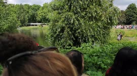 People Try Everyway To See The Trooping The Colour 