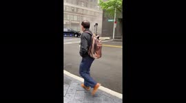 Debris and smoke seen from Boston manhole explosion