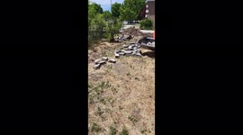 Part 2 While landscaping a newly bought..120 yr old home I found a surprise under a couple inches of topsoil