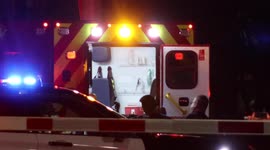 Elderly woman crossing street with walker hit by light rail train  in Houston
