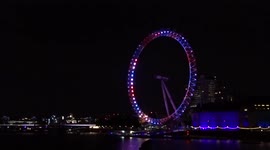 The London Eye celebrates the Queens Platinum Jubilee with special Union Jack design