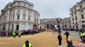 Crowds filled Whitehall ahead of Platinum Jubilee Pageant