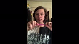 How to drink water through the nose through a straw