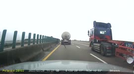 CLOSE CALL: Flying object smashes into the bonnet out of nowhere (Dashcam Video)