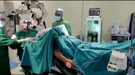 A man is awake, and singing, during brain surgery in India