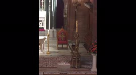 Bright orb appears and disappears in church