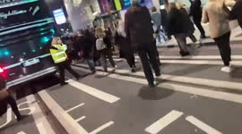 Fans swarm Johnny Depp's tour bus and bring traffic to a halt after gig in Birmingham