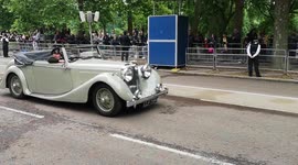 Smokey Car At The Queens Plantimum Jubilee Parade