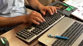 High unemployment in Gaza Strip forces master's degree holders to work as a gravedigger.