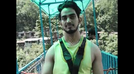 Man takes a leap from the worlds second highest bungee swing