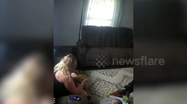 US mother’s incredible quick reaction saves her 9-month-old baby from CHOKING