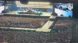 Horror moment fan plunges from top balcony at Harry Styles gig