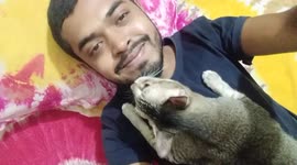 This is my cat, her name is Sonia. She is so cute and loving