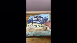 Mini Fillet-o-fish made using dough balls and scampi