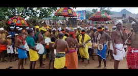 A herd of oxen participated in the race with their owners in South India