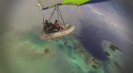 Australian piloted a hand-built flying boat to get the perfect snaps