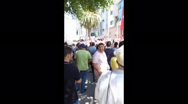 Nationwide public sector strike in Tunis, Tunisia