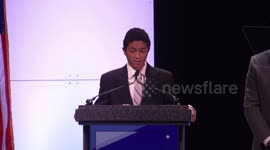 Dr Robin Armstrong remarks at the 2022 Republican State Convention, with introduction by his son Noah