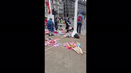 Aftermath of the London Living Crisis Protest June 18th 2022