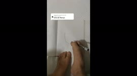 Man goes viral on TikTok with incredible FOOT ART – drawing Kanye West, Harry Styles and Billie Eilish Part 3