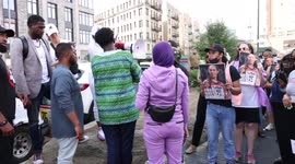Wife of Brittney Griner addresses Harlem protest by speaker-phone, thanks demonstrators