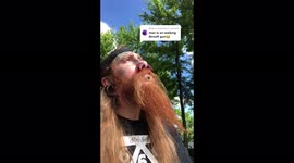 Body modification addict shows off extreme piercings by shooting pellets THROUGH them