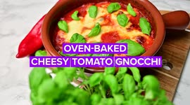 Oven Baked: Cheesy Tomato Gnocchi. This recipe is will leave you craving for more.
