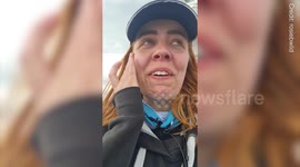 Wildlife photographer breaks down in tears after spotting killer whales after FOUR days of searching