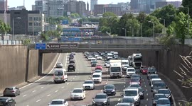 Traffic jams clog Birmingham's roads with commuters racing to get home in vehicles on the first day of British national rail strikes