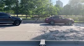 Heatwave causes damage to concrete pavement in Chicago