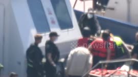 Quite windy in the channel search and rescue ongoing handover taking place