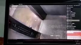 Local's feet jammed in elevator shaft after cabin ascends without warning