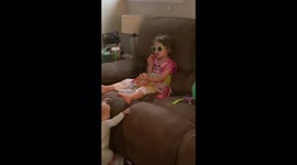 4 year old, Alena, hates mornings & finds ways to avoid the sun!