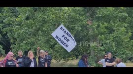 Baroness Emma Nicholson, member of The House of Lords attends pro woman meet up left by Kellie-Jay Keen AKA Posie Parker at Hyde Park