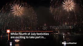 Weather extremes on the Fourth of July