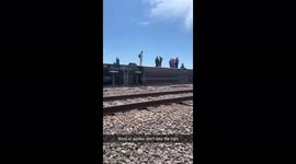 Survivor films derailed Amtrak train in Missouri after deadly incident