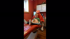 Boy Scared at Dentist